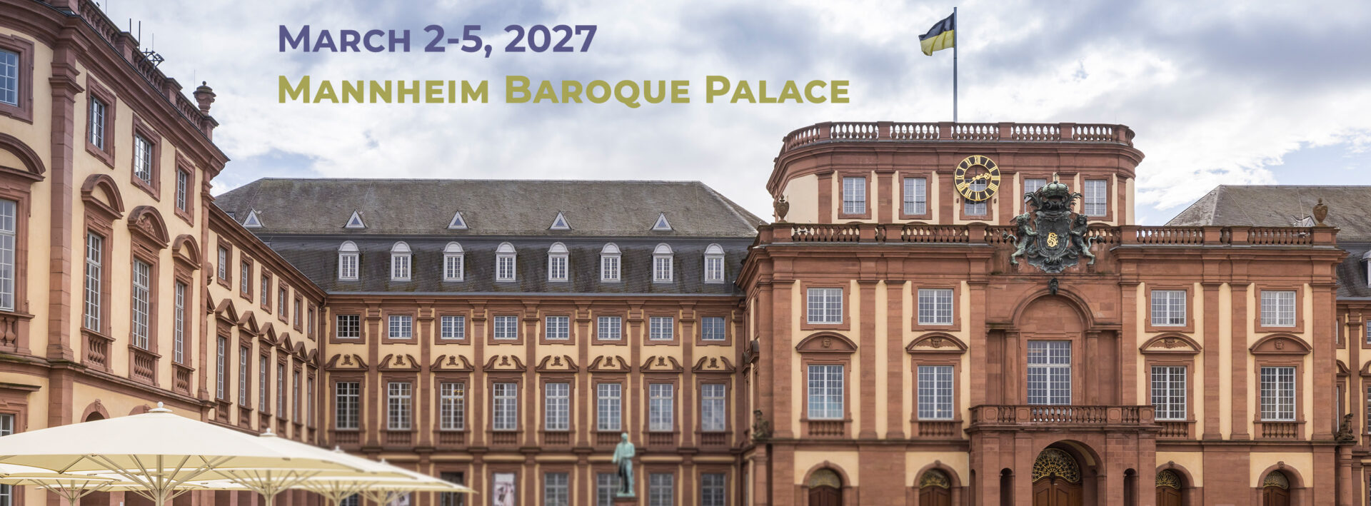 Schloss Mannheim mit Tagungsdatum 2.-5.3.2027